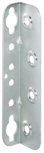 Bettverbinder, mit Schlüssellochstanzung und Sicherungslöchern mit Hakenteil, Höhe: 127 mm